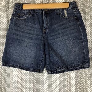 JustFab Vintage Denim Jean Shorts Mom Jeans 27